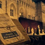 creation festival avignon : programme et Cour d’honneur du Palais des papes, Jean Vilar 1947