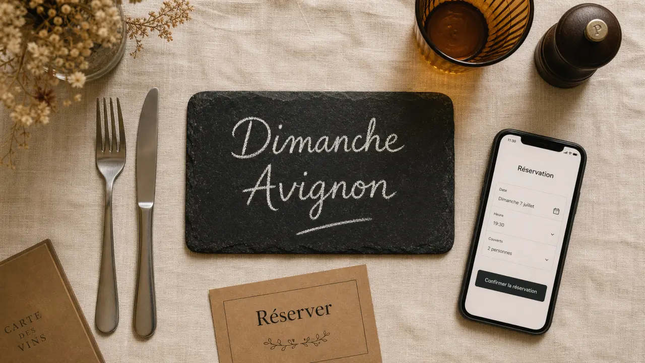 Restaurants Avignon ouverts le dimanche : où manger le dimanche