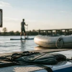 Activités nautiques Avignon : stand up paddle et gilet sur le Rhône
