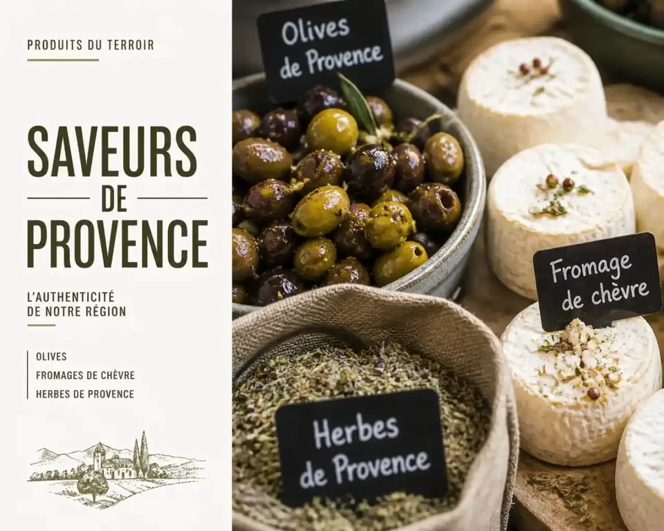 Produits locaux sur les marchés d'Avignon.