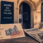 Musées municipaux avignon : billet d’entrée GRATUIT devant un musée