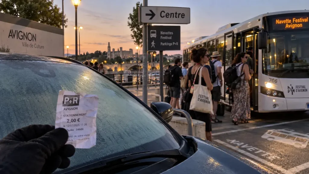 Parking Avignon festival : voiture et navette vers le centre