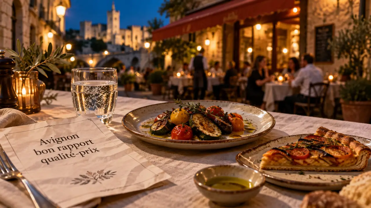 Restaurant Avignon bon rapport qualité prix : menu du midi