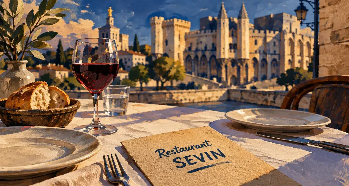 etienne restaurant avignon : Restaurant SEVIN à Avignon, salle et façade près du Palais des Papes
