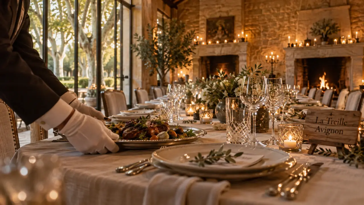 La treille avignon restaurant : salle pour groupes et réceptions